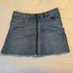 Free People medium wash jean skirt